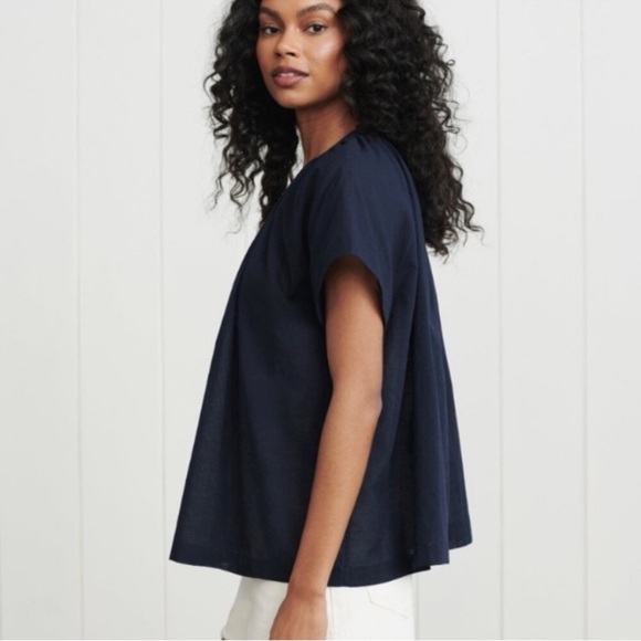 JENNI KAYNE Willow Blouse in Dark Blue - XL - Picture 5 of 13
